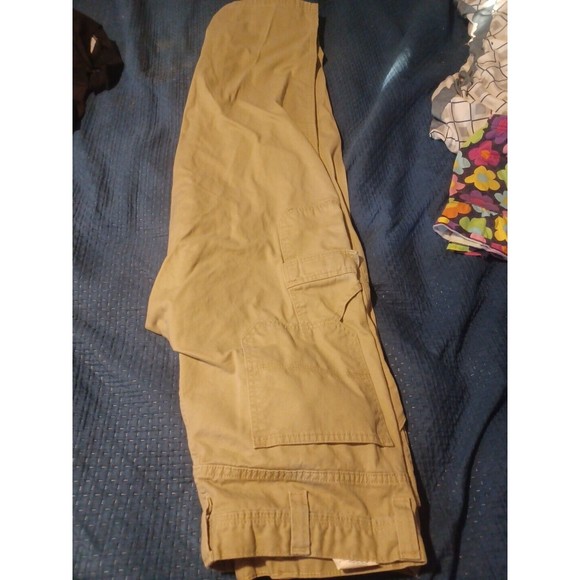 Wrangler Authentic Issue HERO Men’s Cargo Pants Med Wash Tan Sz 36x34 - Picture 2 of 3